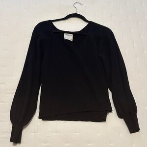 Abercrombie & Fitch Black V-Neck Top